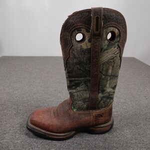 Rocky Boots Mens Size 9M Brown Camo Waterproof Western Zip Hunting Workwear
